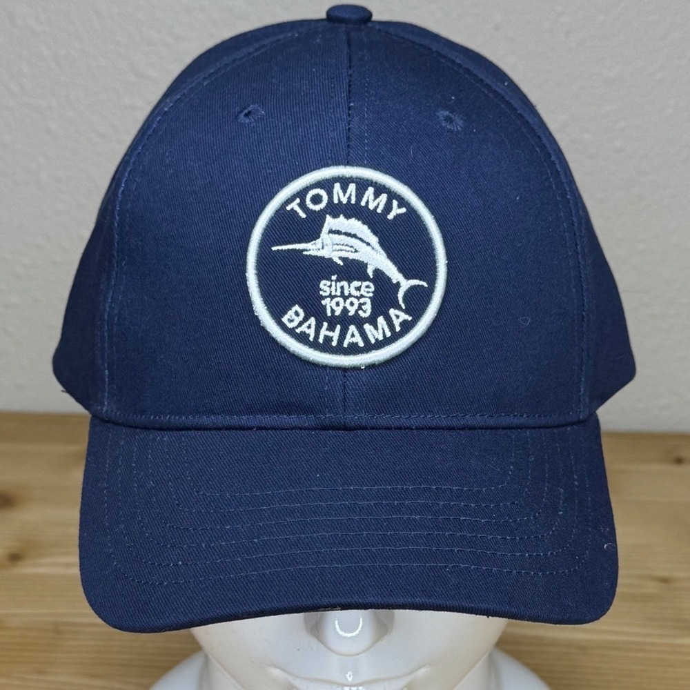 Tommy Bahama Navy Marlin Logo Dad Hat Adjustable Strapback Cap NWOT